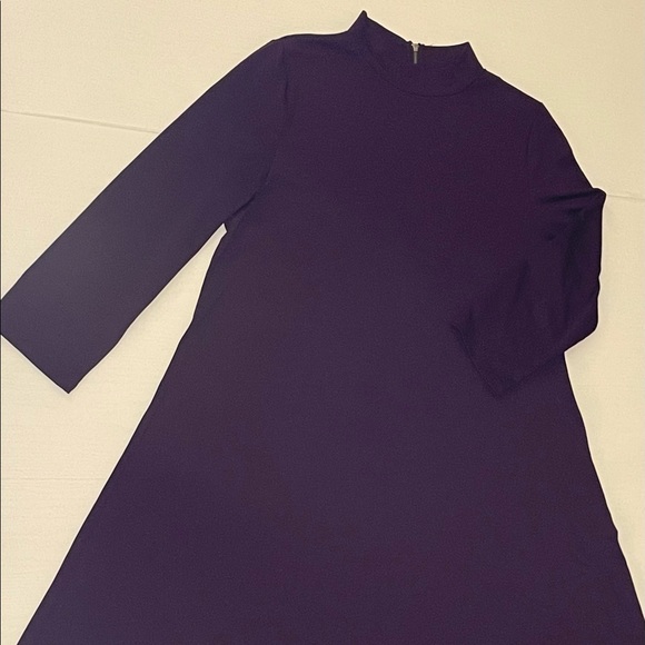 Eggplant mock turtle swing dress from The Limited (Large) - Picture 2 of 5